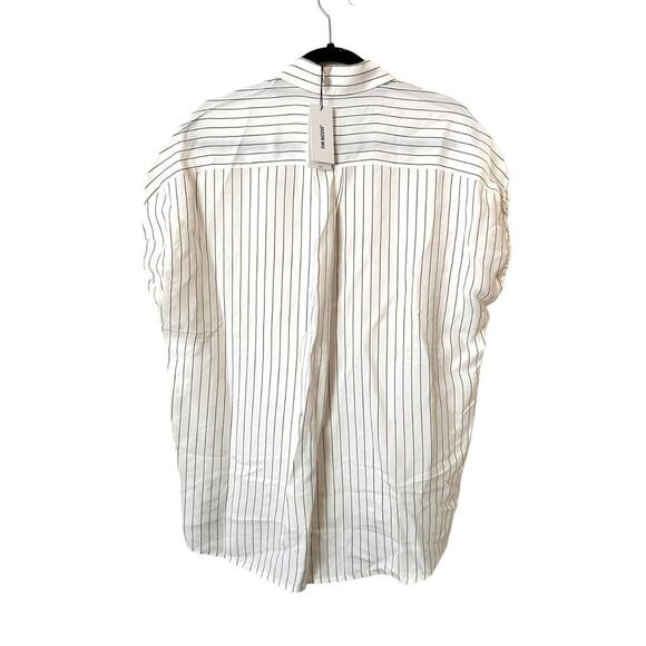 JASON WU‎ Pinstriped Button Down Top NWT Sz 4 - Picture 4 of 4